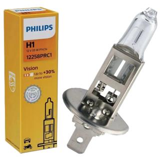 Лампа PHILIPS  H1 12V55W+30% P14.5s 12258PR