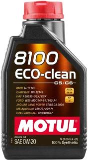 Масло моторное MOTUL 8100 Eco-Clean С5/С6/SP/GF-6A 0w20 1л 