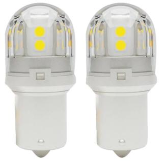 Лампа Светодиодная 12-24V SVS P21W  /3.3W/6000K/350Lm/Chip 3030/15SMD к-т 2шт.
