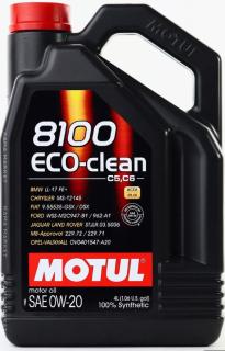 Масло моторное MOTUL 8100 Eco-Clean С5/С6/SP/GF-6A 0w20 4л 