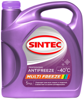 Жидкость охлаждающая Sintec ANTIFREEZE MULTI FREEZE 5кг