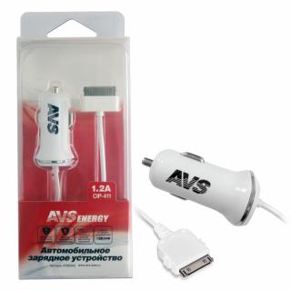 *Устройство зарядное автомобильное AVS для iphone 4 CIP-411(1,2A)