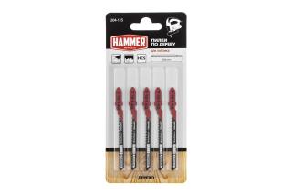Пилка для лобзика T101AO дерево\ДСП по кривой Hammer Flex 204-115 JG WD , 56мм, шаг 1.4, HCS (5шт)