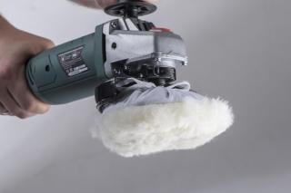 Круг полировальный 115 мм Hammer Flex 227-011 PD WL для финишной обработки, натуральная шерсть