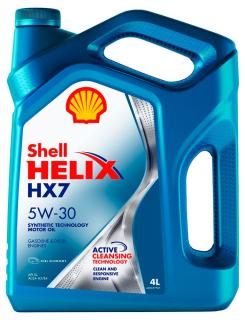 Масло моторное SHELL Helix НХ7 5w30 4л