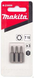 Бита MAKITA B-23606  Т15, 25мм, 3шт.                   