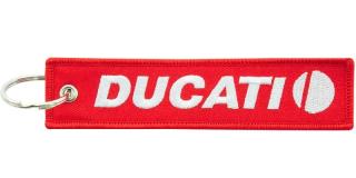 Брелок DUCATI красный ткань BMV 054 MASHINOKOM 