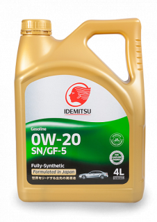 Масло моторное IDEMITSU F-S SN/GF-5 0W20 4л синт