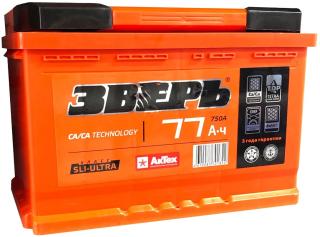 Аккумулятор ЗВЕРЬ 77 п.п. 750А(18/90)
