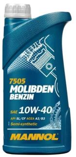 Масло моторное MANNOL 7505 MOS Benzin 10w40 п/с 1л 