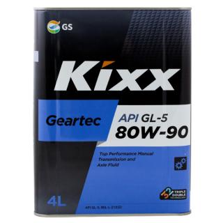 Масло трансмиссионное KIXX Geartec GL-5 80W-90 4л