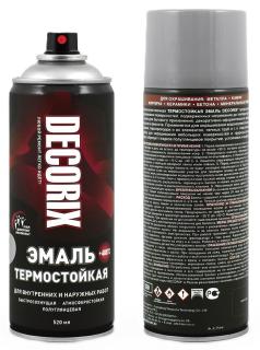 Эмаль термостойкая 520 мл алюминий 400°C 0142-02-DX DECORIX