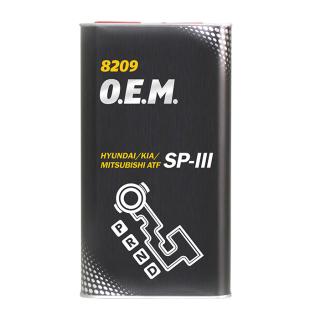 Масло трансмиссионное MANNOL 8209 O.E.M.for HYUNDAI KIA  Mitsubishi/ATF SP-III 1л