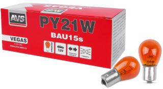 A78179Лампа AVS Vegas 12V. PY21W(BAU15S) "orange" (по 1 шт)