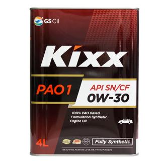 Масло моторное KIXX PAO 1 SN/CF 0w30 4л