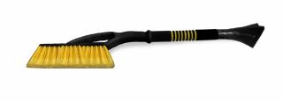 Щетка-скребок AVS WB-6325 мягкая ручка распушенная щетина (66см) (желтая) 