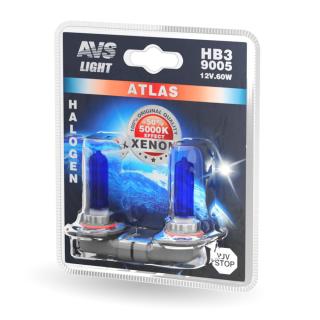 Галогенная лампа AVS ATLAS/5000K/HB3/9005.12V. 65W. 2шт