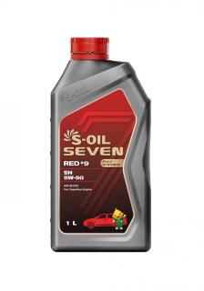 Масло моторное S-OIL 7 RED#9 SN 5w-50 1л.синтетика
