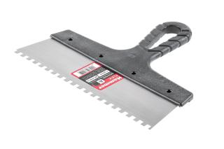 Шпатель зубчатый 250 мм 6х6мм с антикор.покр.Hammer Flex  238-015 