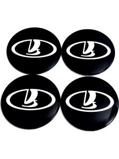 Наклейки на диски LADA 60 см черный (4шт) NZD6 071 MASHINOKOM 