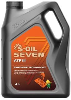 Масло трансмиссионное S-OIL 7 ATF III 4л