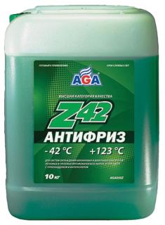 Жидкость охлаждающая AGA050Z Антифриз зеленый Z42 10кг