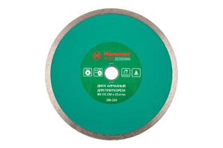 Диск алм.230х2.4х25.4мм сплошной по керамограниту Hammer Flex 206-224 ВD CG 