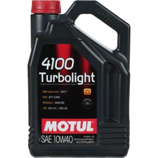 Масло моторное MOTUL 4100 Turbolight 10w40 4л