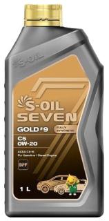 Масло моторное S-OIL 7 GOLD#9 C5 SP 0w-20 1л синтетика