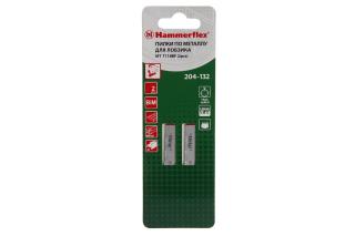 Пилка для лобзика T118BF тонкий металл Hammer Flex 204-132 JG MT 50мм, шаг 2.0, BiMET (2шт)