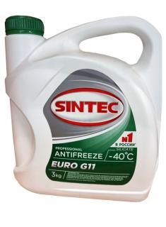 Жидкость охлаждающая Sintec Антифриз Euro зеленый 3кг