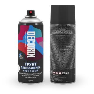 Грунт для пластика 520 мл серый 0141-10-DX (12) DECORIX
