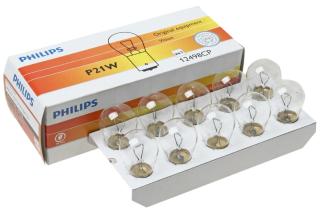 Лампа PHILIPS P21W BA15s Vision 12V 21W  ( 12498 ) / 10box