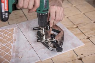 Кондуктор для алм. трубчатой коронки Hammer Flex 226-021 DHS металл ТИП 1  для коронок 4-70 мм