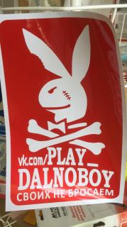 Наклейка ПД светоотражающая PLAYDALNOBOY
