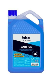 Жидкость стеклоомывающая bi bi care зимняя -25, 2,9л