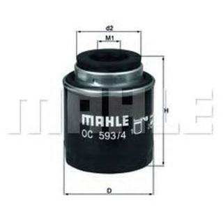 KNECHT/MAHLE OC 593/4 Фильтр масляный