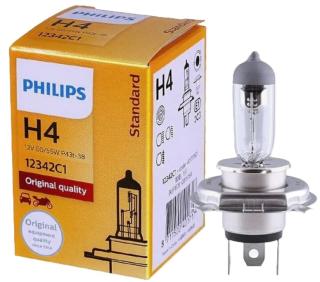 Лампа PHILIPS H4 12V60/55W+30% ( 12342пр )