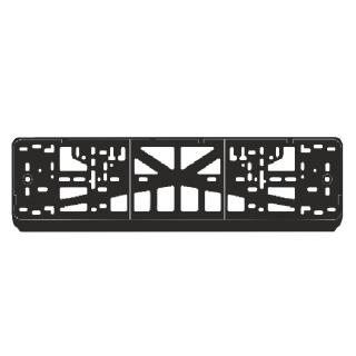 Рамка под номерной знак цвет черный односоставная AVS RN-01 (50)