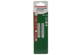 Пилка для лобзика T345XF мягкое дерево Hammer Flex 204-125 JG WD 106мм, шаг 3.0, BiMET (2шт)