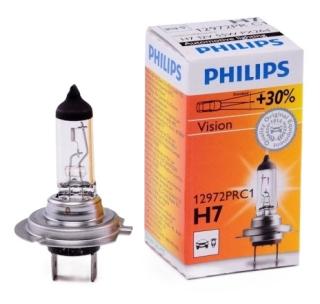 Лампа PHILIPS  H7 12V55W +30%    12972пр /10/100