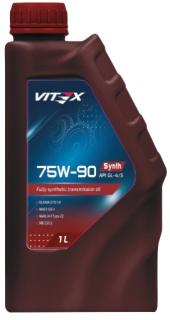 Масло трансмиссионное Vitex SAE 75w90 Synth  API GL-4/GL-5 1л