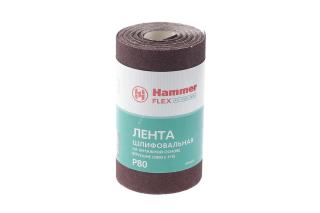 Лента шлиф.115х5м P80 рулон Hammer Flex  216-012  бум. основ