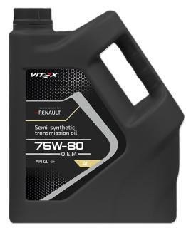 Масло трансмиссионное Vitex 75W80 GL-4 O.E.M. for Renault 4л