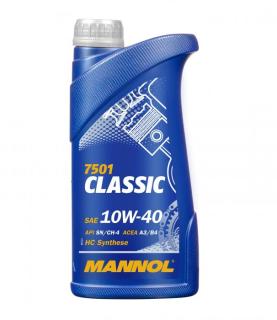 Масло моторное MANNOL 7501 Classic 10w40 п/с 1л 