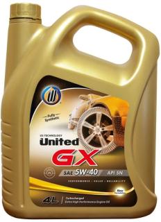 Масло моторное UNITED GX 5W40 SP синт.4л