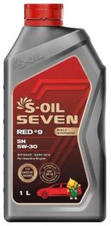 Масло моторное S-OIL 7 RED#9 SN 5w-30 1л.синтетика
