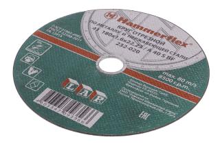 Круг отрезной металл/нерж 180x1.6x22 A 40 S BF Hammer Flex 232-020  