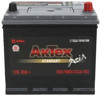 Аккумулятор АКТЕХ STANDART ASIA 65 о.п. 550А(22/88)
