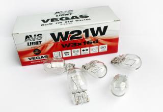 A78171Лампа AVS Vegas12V.W21W(W3x16d)BOX(10шт)